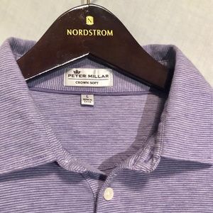 Peter Millar men’s large golf polo purple